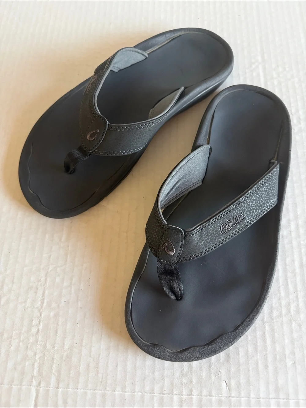 Olukai Men’s Black Ohana Flip Flop Sandals
